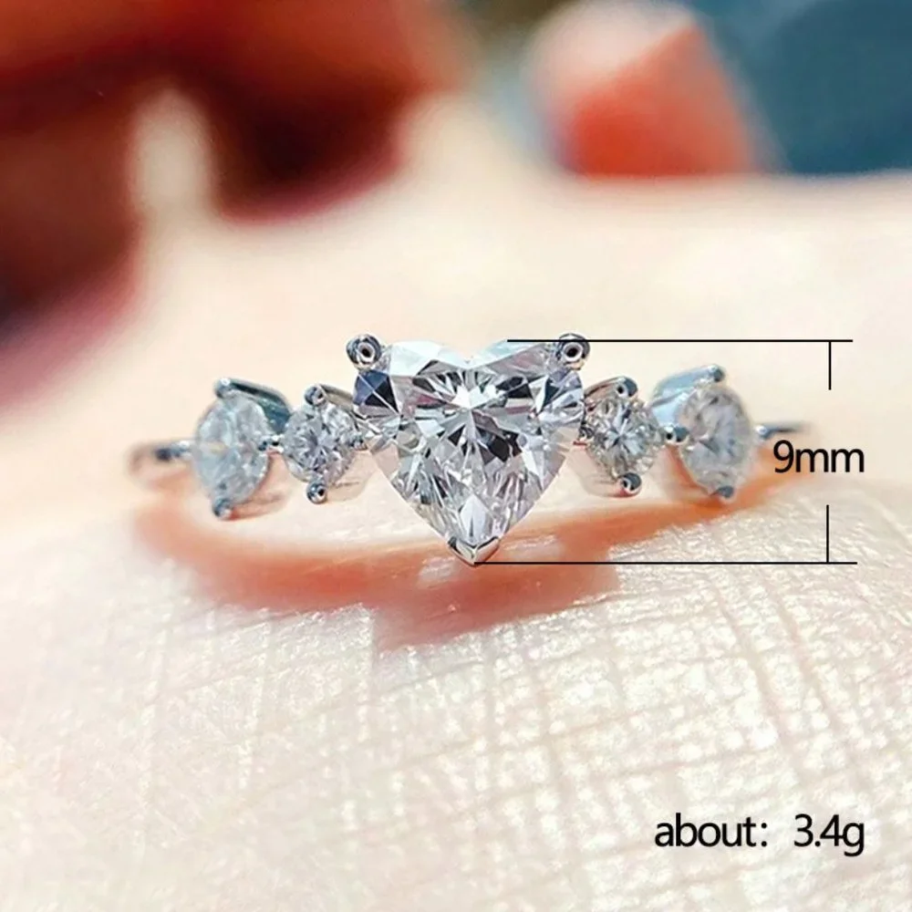 New Fashion Exquisite Promise Eternal Love Heart Ring, GPMB1523